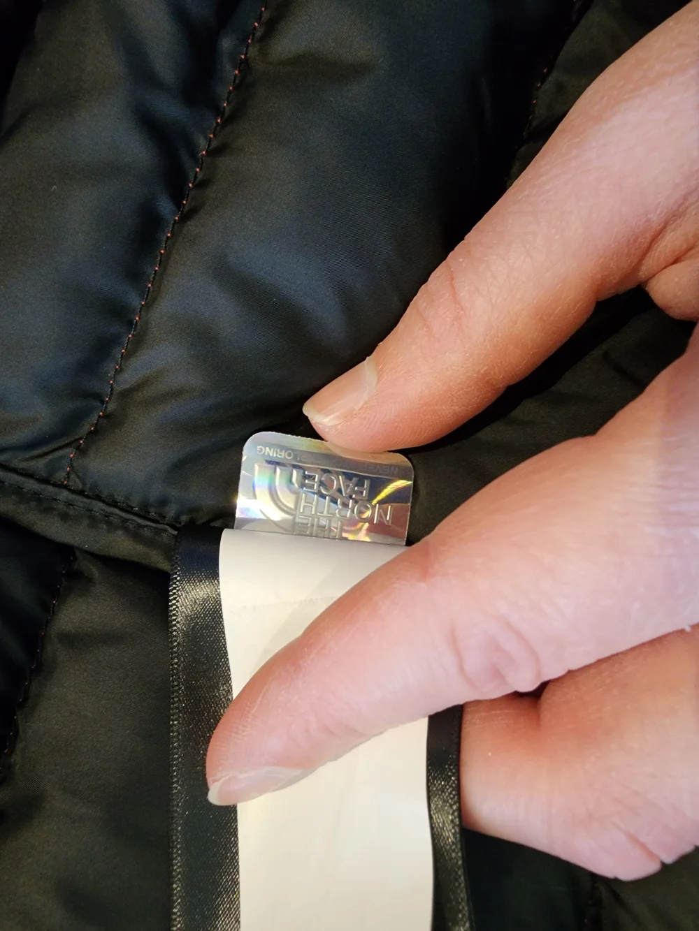 Never Worn! The North Face Terra Peak Fiery Red and Black Puffer Jacket